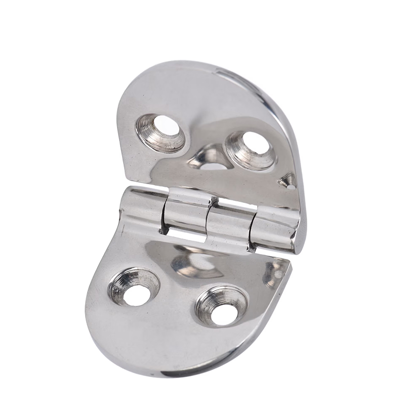 Boat hinges are made of marine-grade 316 stainless steel for the manufacture of new yachts.