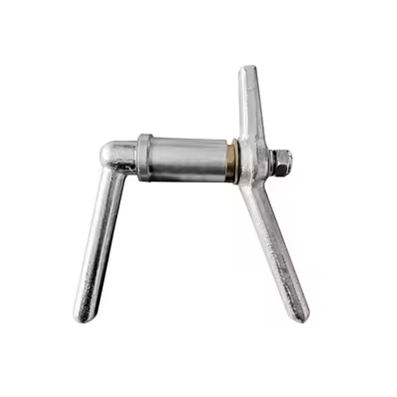 Stainless steel door handles for marine applications.