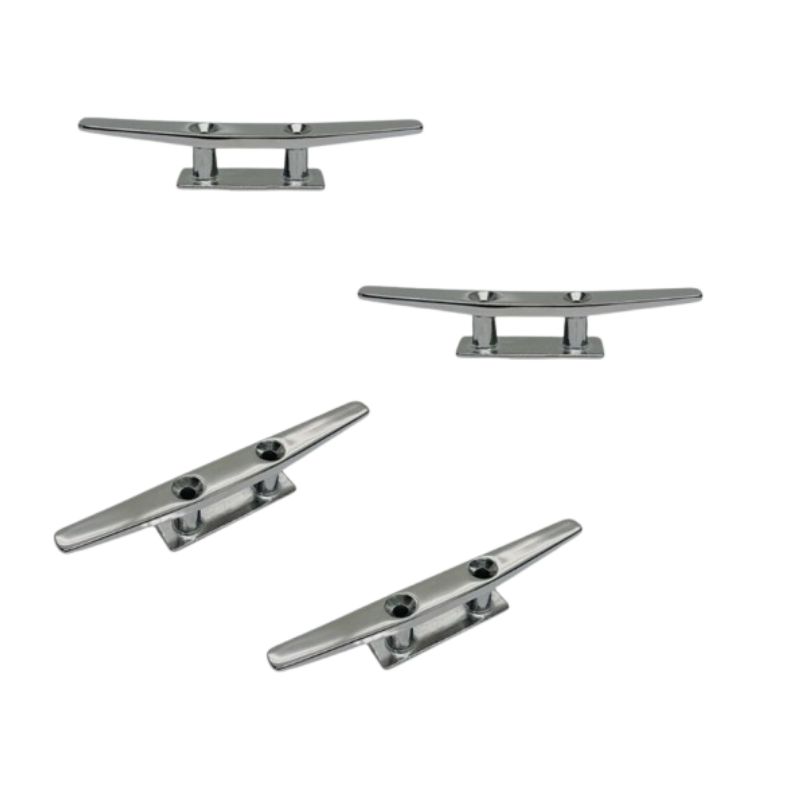 New 316 stainless steel low profile flat mooring posts, boat docking equipment for kayaks and yachts.