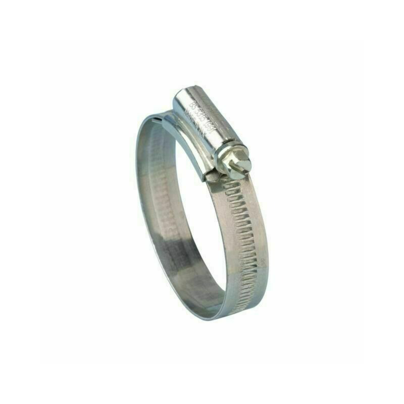 Extra-heavy cable clamps, BS 1256 standard, made of stainless steel 304 and 316, galvanized, swivel type, wide band, leak-proof.