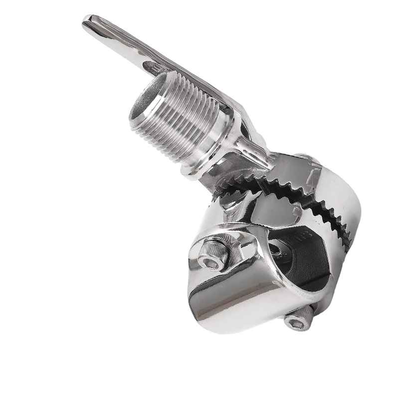 Clamp-type antenna connectors, satellite antenna bases, marine VHF radio antenna mounts for marine yacht accessories.