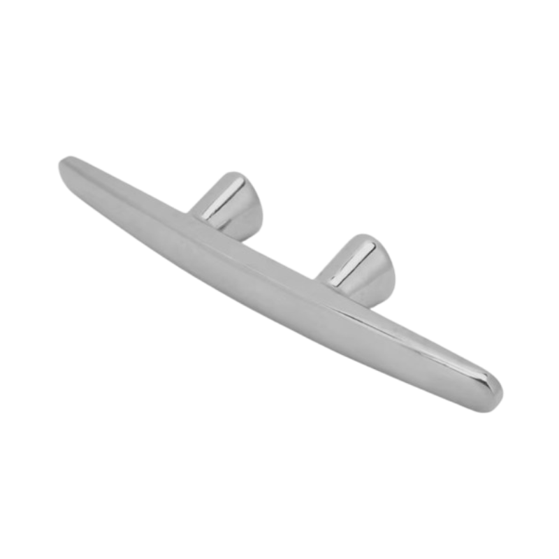 Heavy-duty yacht stand, 316 stainless steel, polished mirror finish, 6 inches.