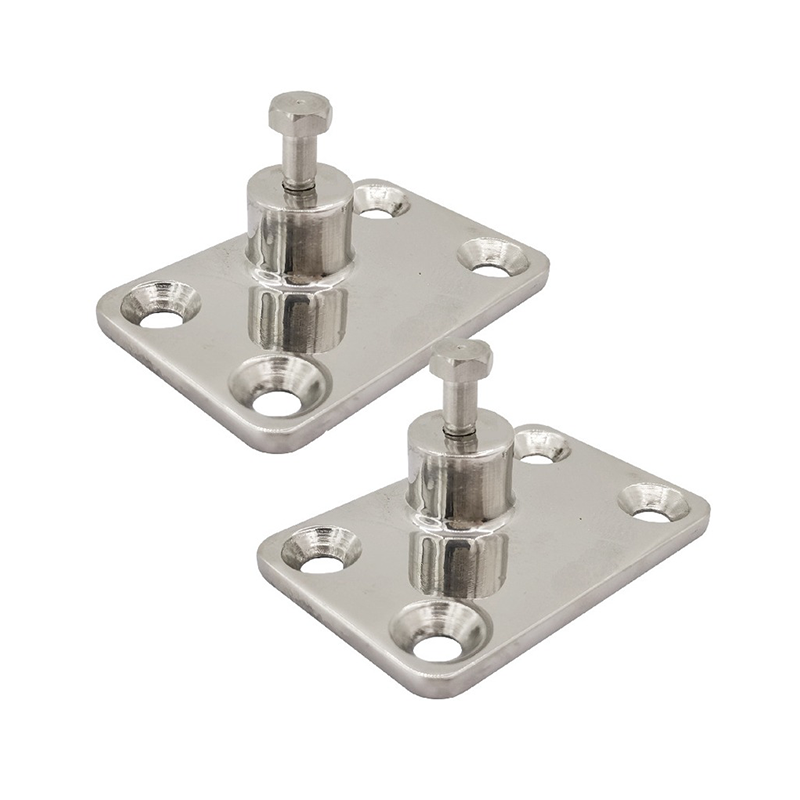 316 grade stainless steel mirror-polished hinges, marine hardware, new condition.