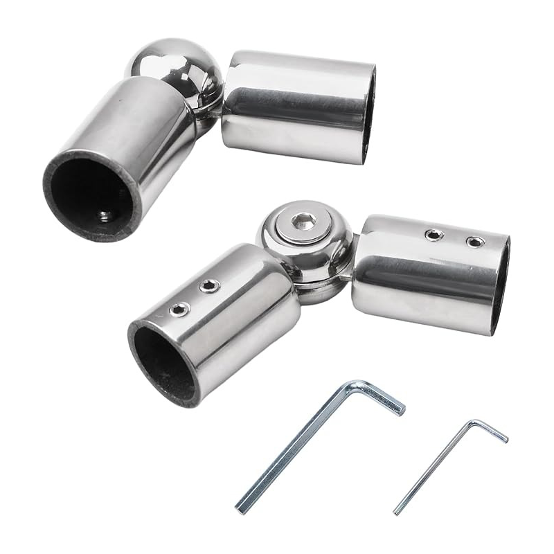 316 304 Adjustable Stainless Steel Railing Pipe Connector Handrail Pipe Elbow for Balcony and Deck