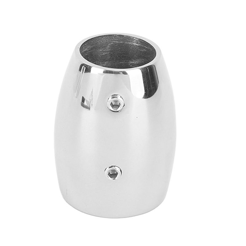 A small dolphin-shaped cone-shaped base, truncated track, IC316, polished yacht stainless steel.