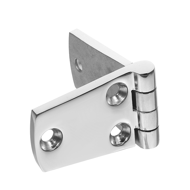 Folding butt boat door hinges made of 316 stainless steel, marine hardware.