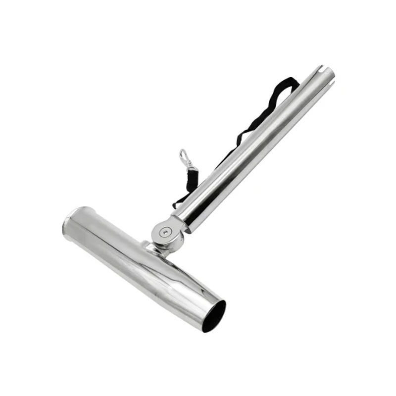 Stainless steel fishing rod holder for boats.