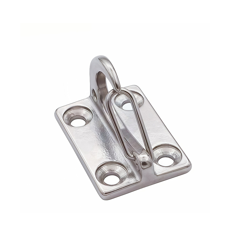 Simple stainless steel spring hooks for wall mounting, rustproof, for coastal homes and decks.