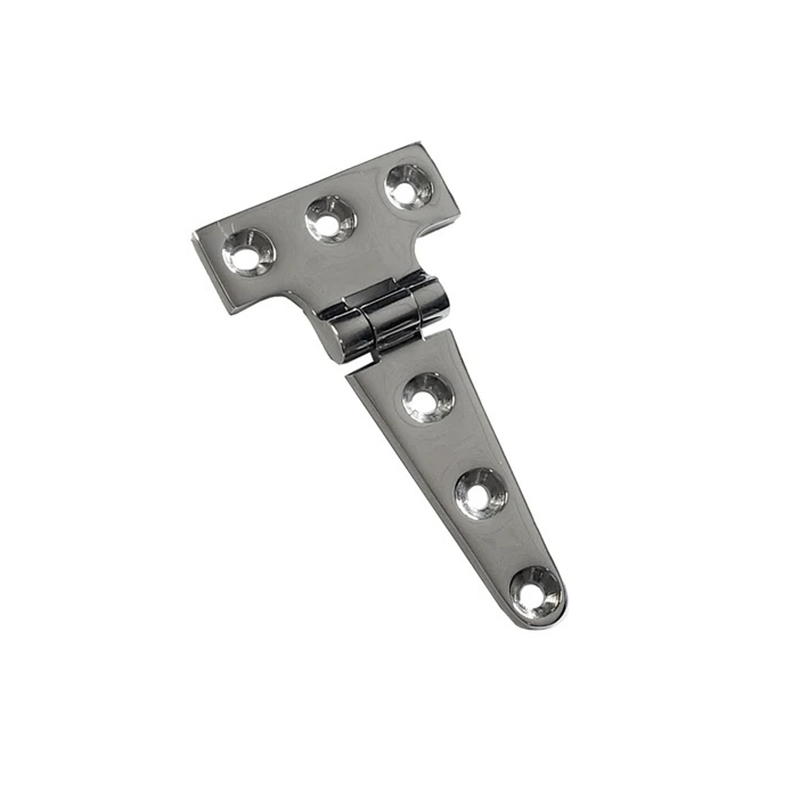 100mm Polished Mirror Finish 316 Stainless Steel T-Hinge for Yachts and Boats.