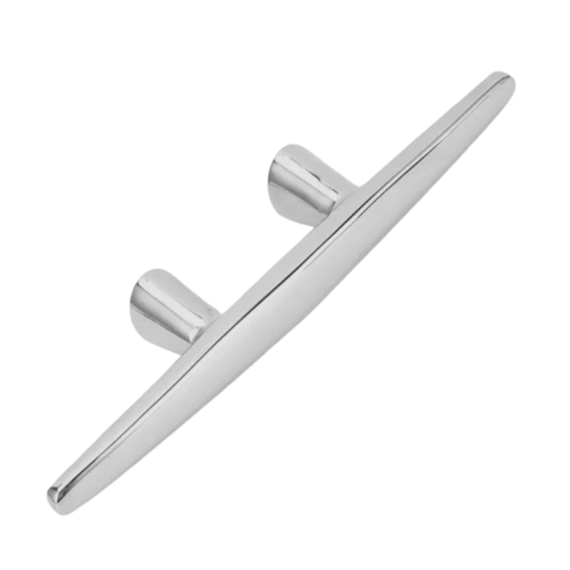 Heavy-duty yacht stand, 316 stainless steel, polished mirror finish, 6 inches.
