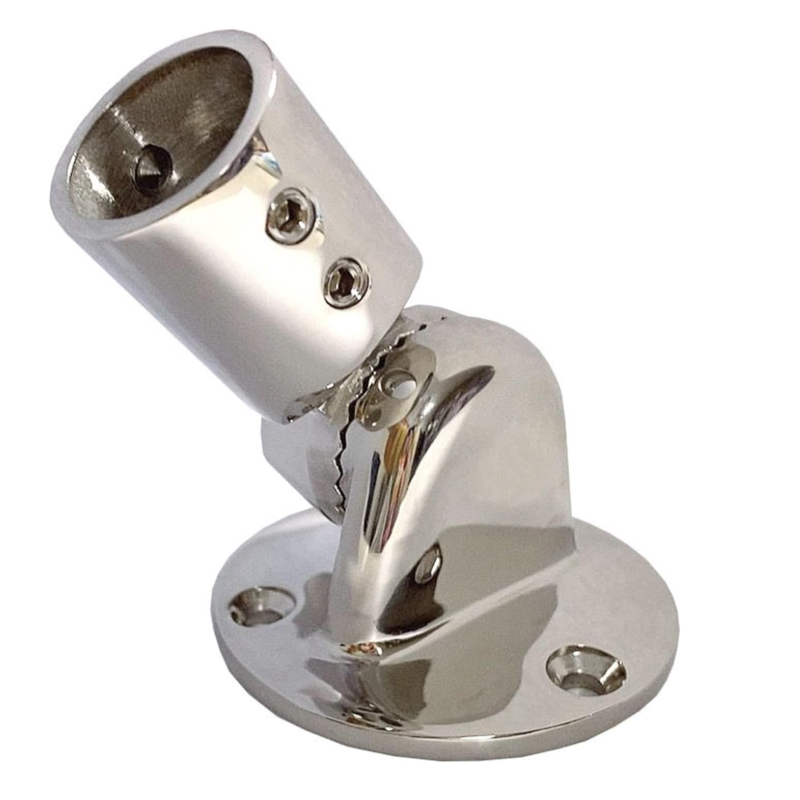 SS316 Adjustable Antenna Mount for Boats, Stainless Steel.