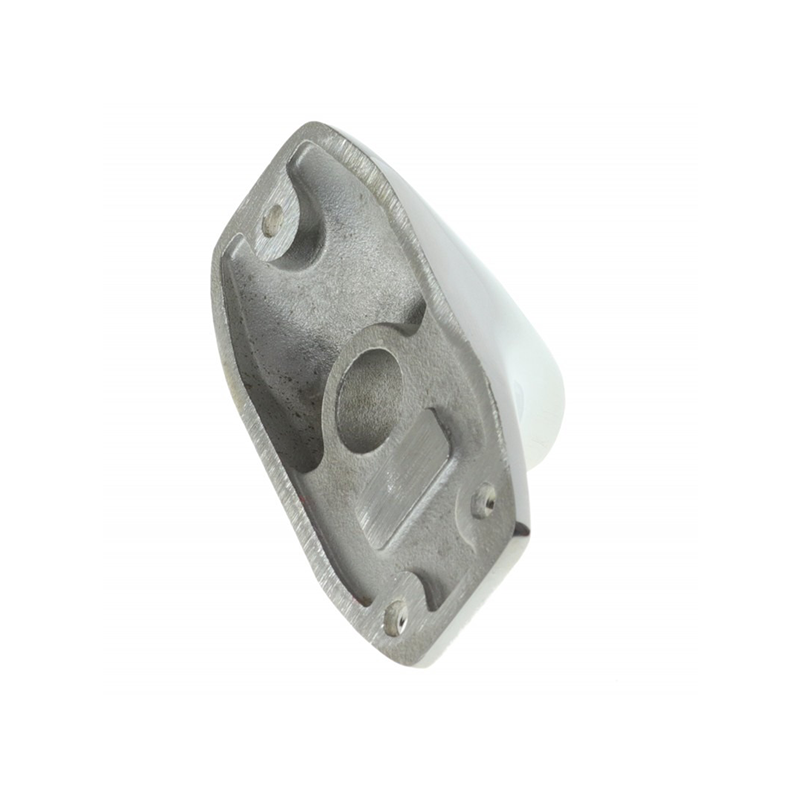 60-degree polished 316 stainless steel flagpole bracket, marine accessory for yacht flagpole base.