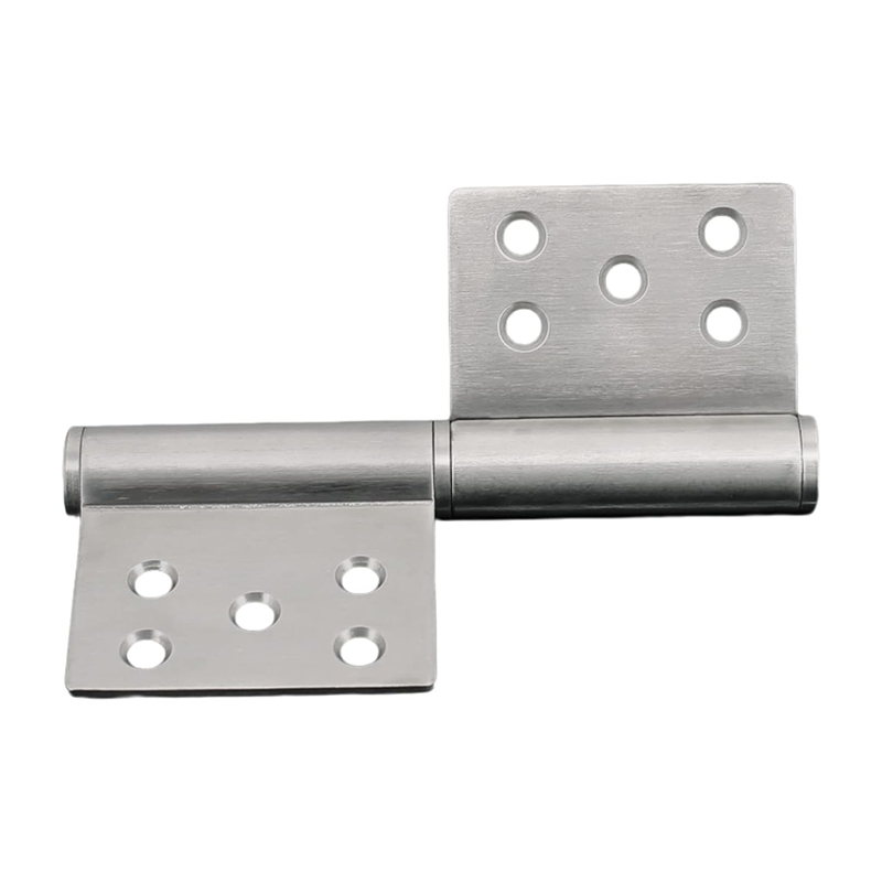 Concealed stainless steel door hinges for hotel use. 4mm thickness, 360-degree opening angle, easy installation, adjustable design.