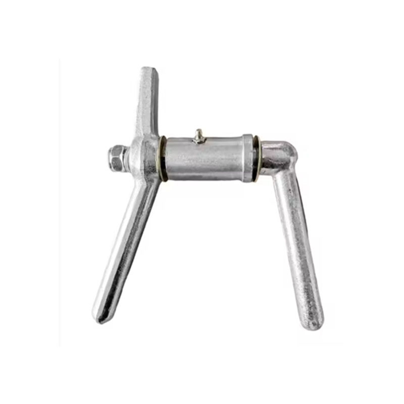 Stainless steel door handles for marine applications.