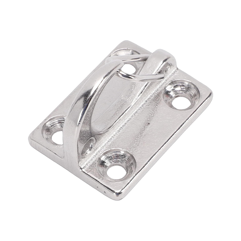 Simple stainless steel spring hooks for wall mounting, rustproof, for coastal homes and decks.