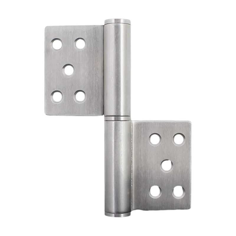 Concealed stainless steel door hinges for hotel use. 4mm thickness, 360-degree opening angle, easy installation, adjustable design.