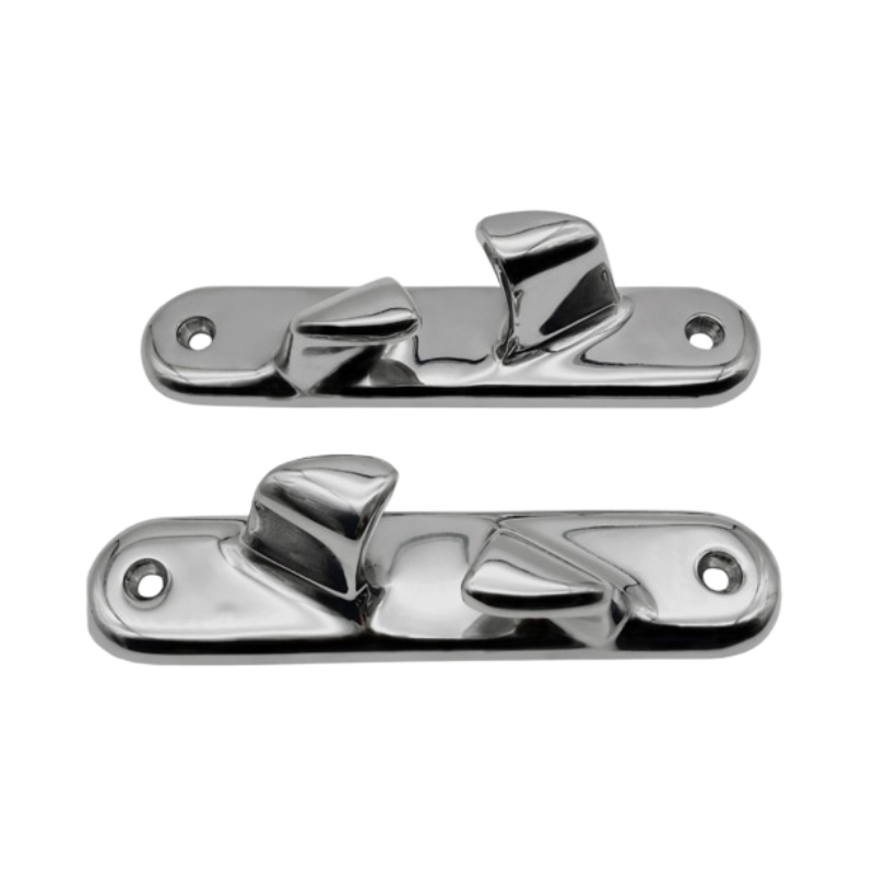 Curved steel boat, tilted boat hull, stainless steel hull.