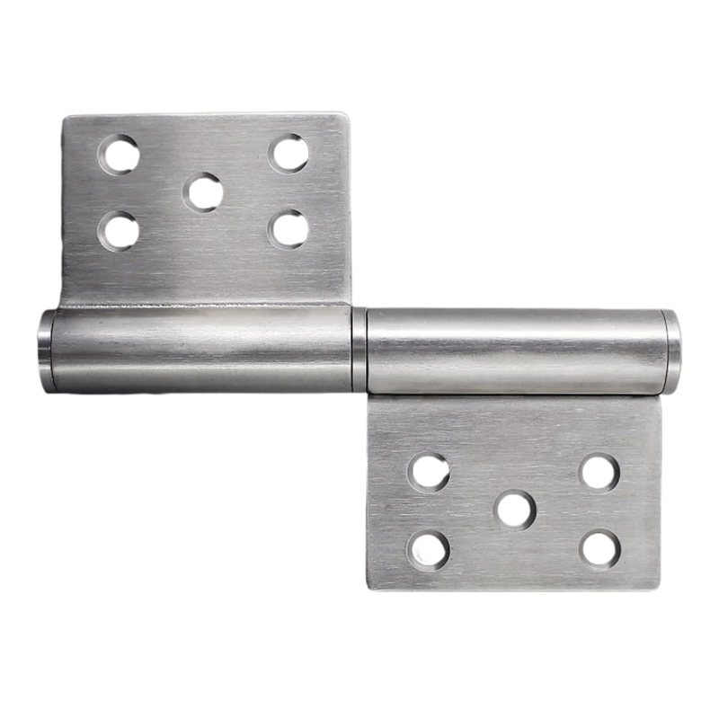 Concealed stainless steel door hinges for hotel use. 4mm thickness, 360-degree opening angle, easy installation, adjustable design.