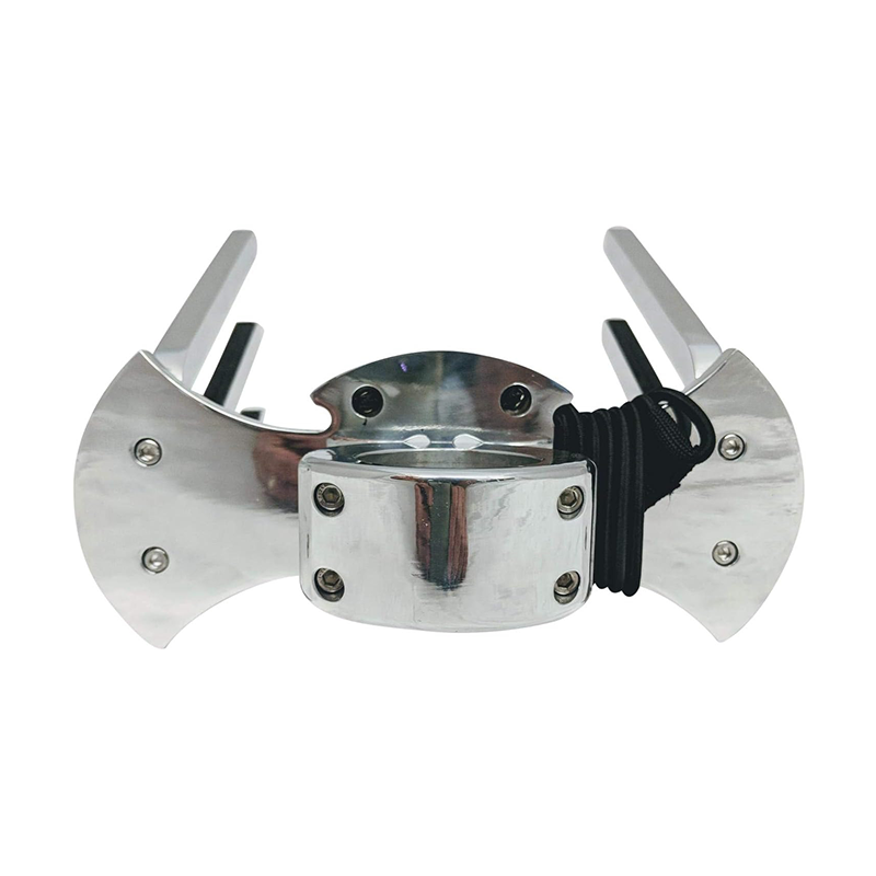 Aluminum alloy tripod mounting bracket, boat accessory, marine hardware.