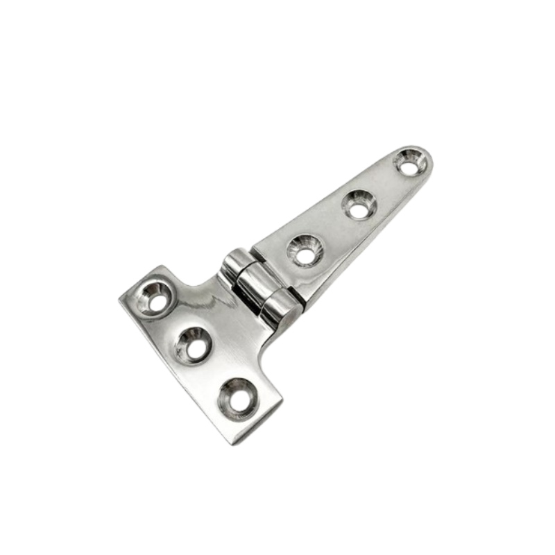 100mm Polished Mirror Finish 316 Stainless Steel T-Hinge for Yachts and Boats.