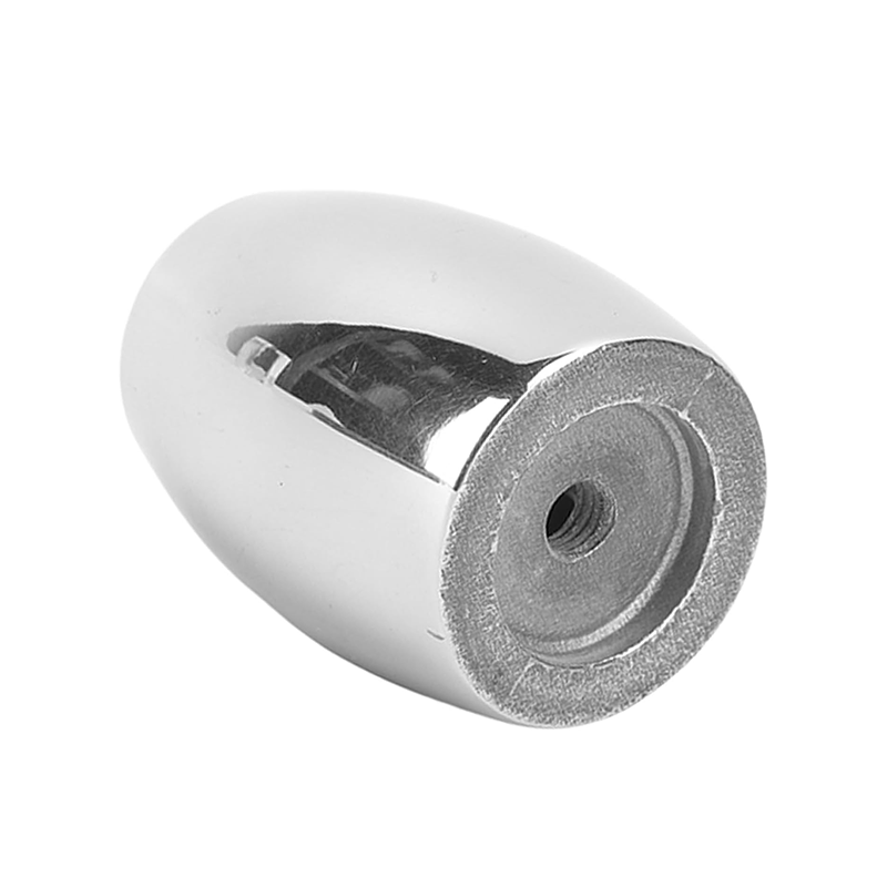 A small dolphin-shaped cone-shaped base, truncated track, IC316, polished yacht stainless steel.