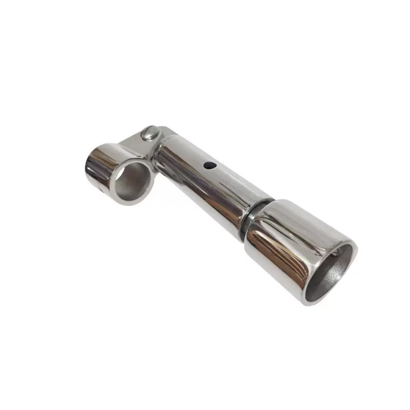 Adjustable top cover, stainless steel marine hardware.