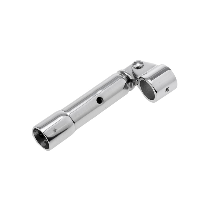 Adjustable top cover, stainless steel marine hardware.