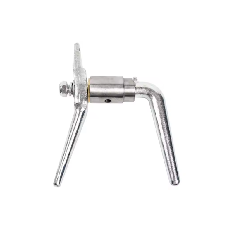Stainless steel door handles for marine applications.