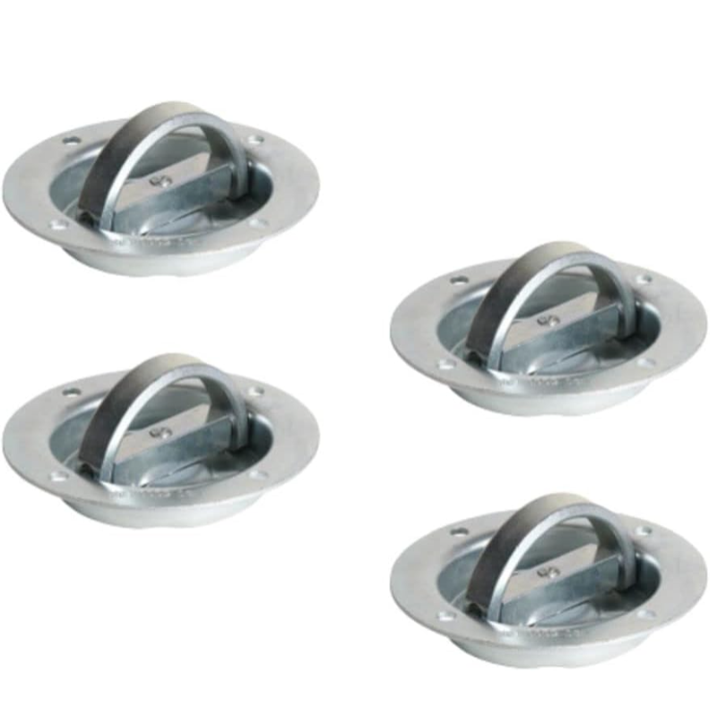 Rotating D-shaped anchor for heavy cargo transport.
