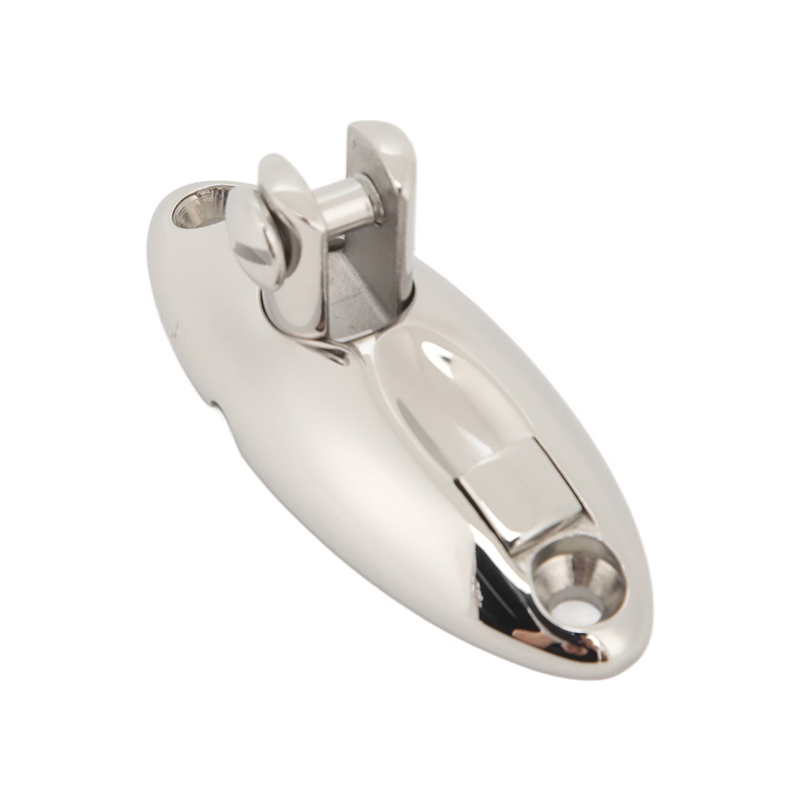 360-degree swivel deck hinge, 316 stainless steel yacht hardware.