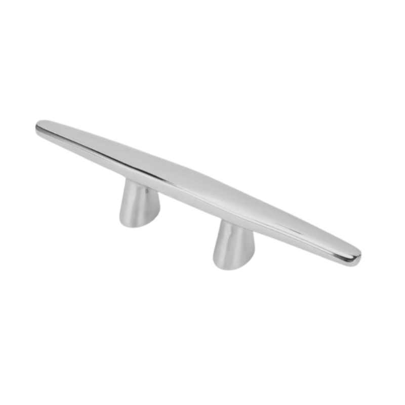 Heavy-duty yacht stand, 316 stainless steel, polished mirror finish, 6 inches.