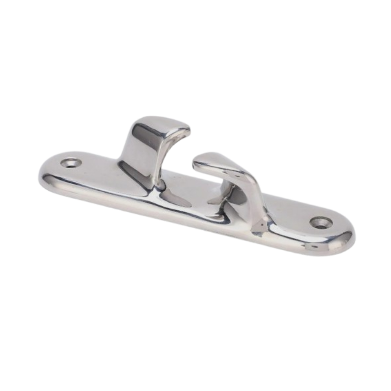 Curved steel boat, tilted boat hull, stainless steel hull.