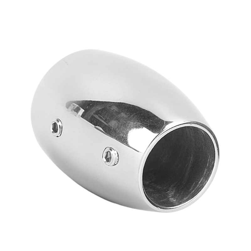 A small dolphin-shaped cone-shaped base, truncated track, IC316, polished yacht stainless steel.