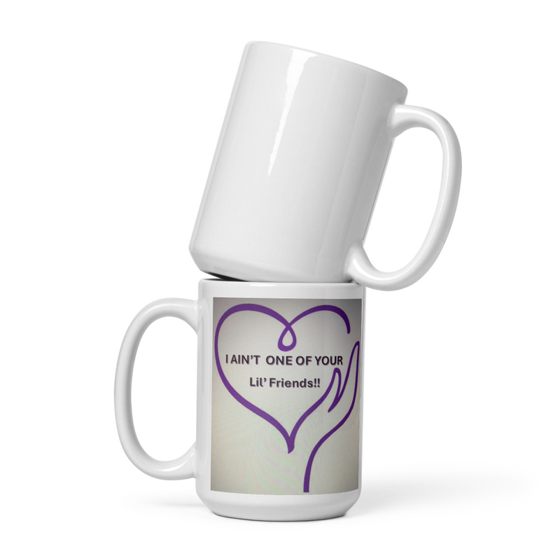White glossy mug