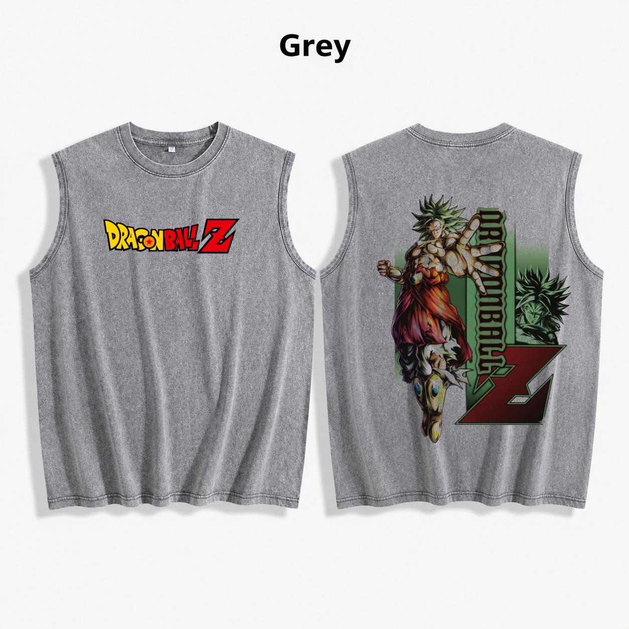 Anime Z Gym Tank Top, Oversized Unisex Sleeveless Muscle Tee.