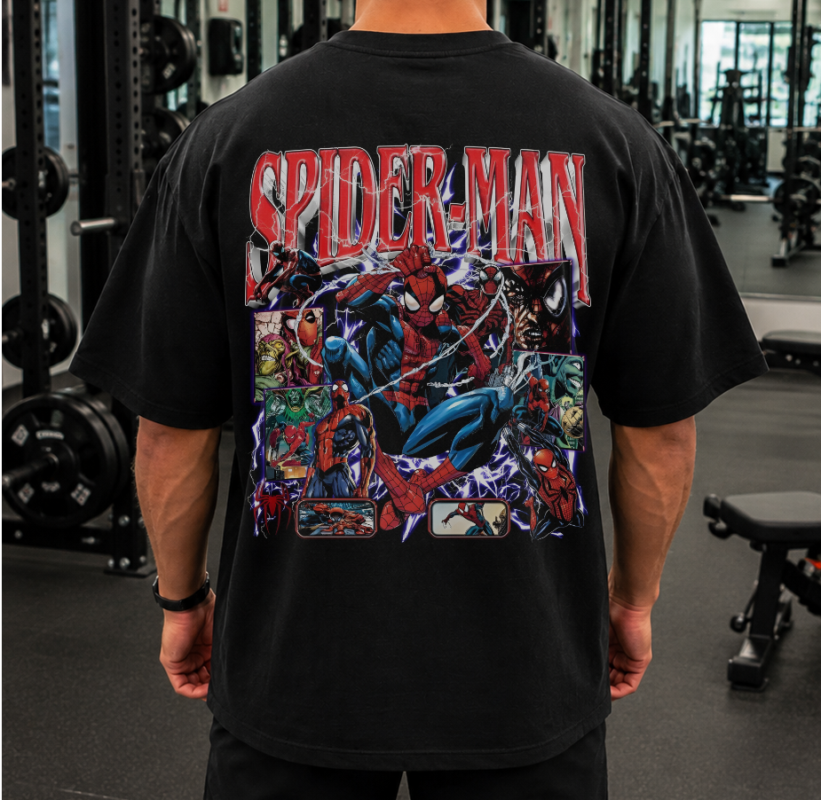 2 Side Limited Drop Vintage Spider Graphic Tee