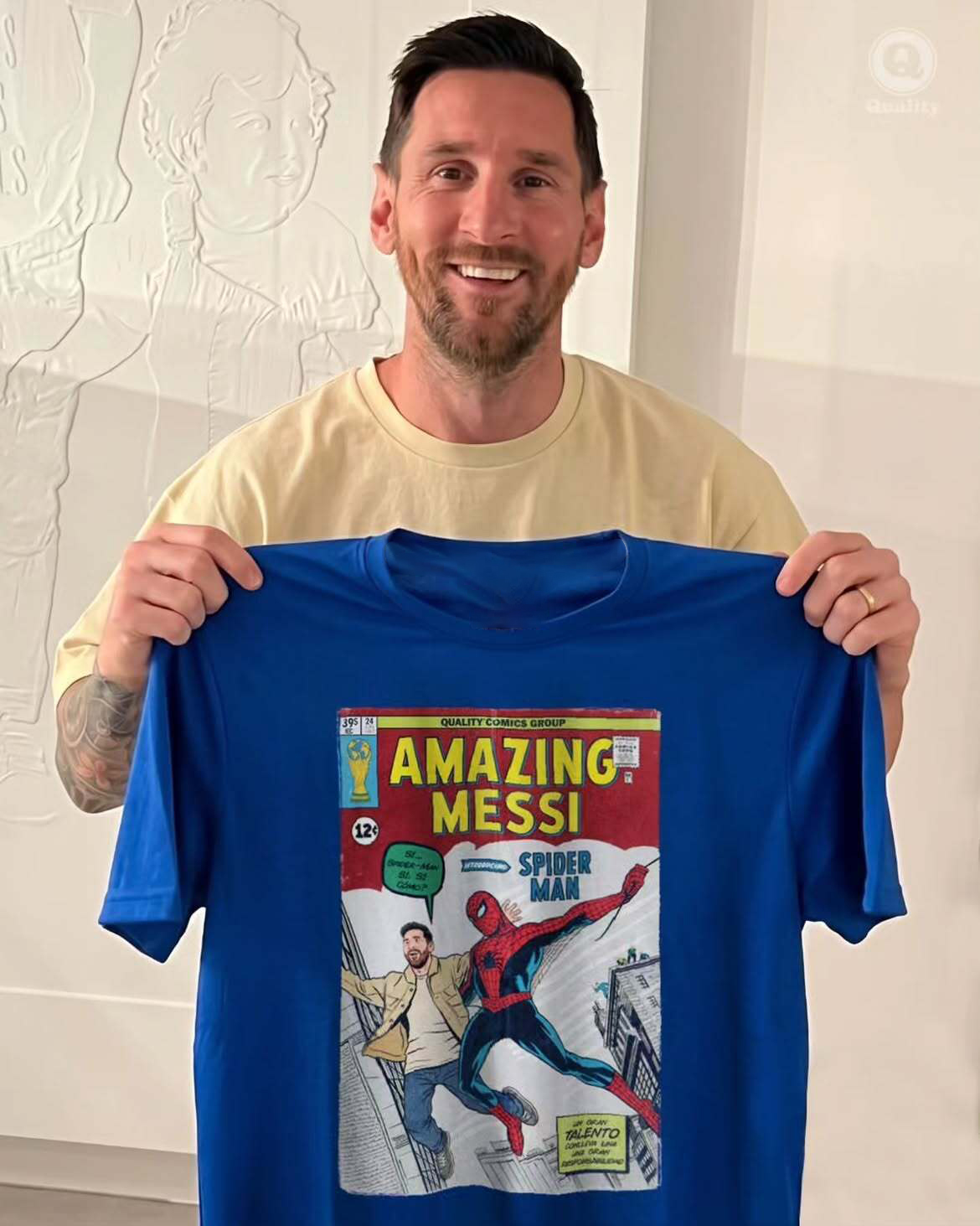 Amazing Messi Comic T-Shirt, Soccer Superhero Graphic Tee
