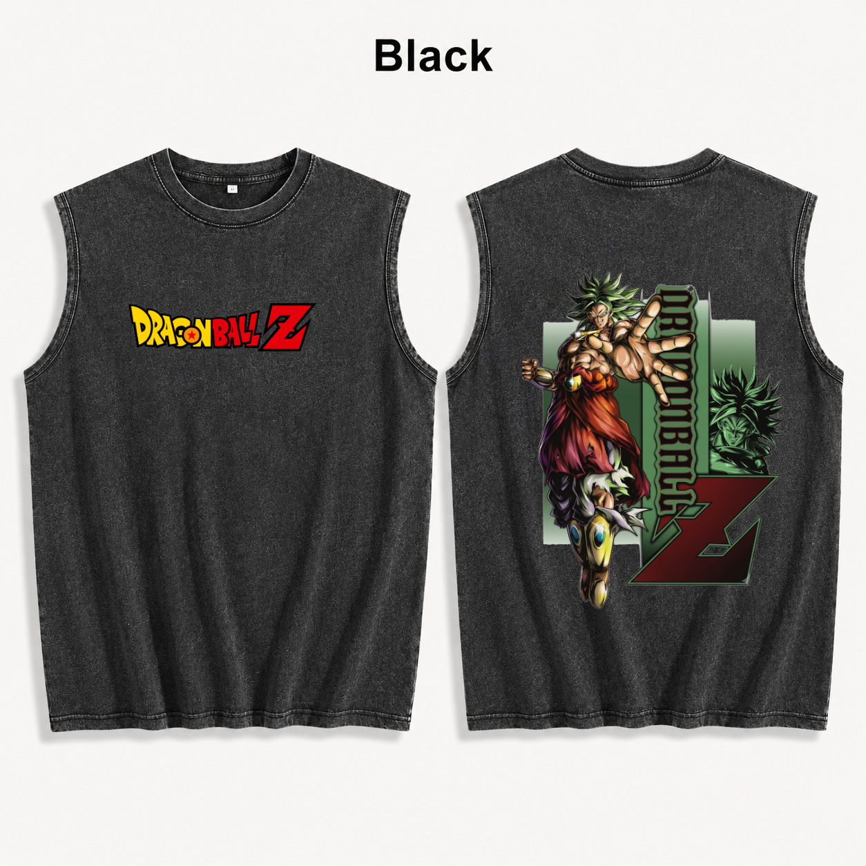 Anime Z Gym Tank Top, Oversized Unisex Sleeveless Muscle Tee.