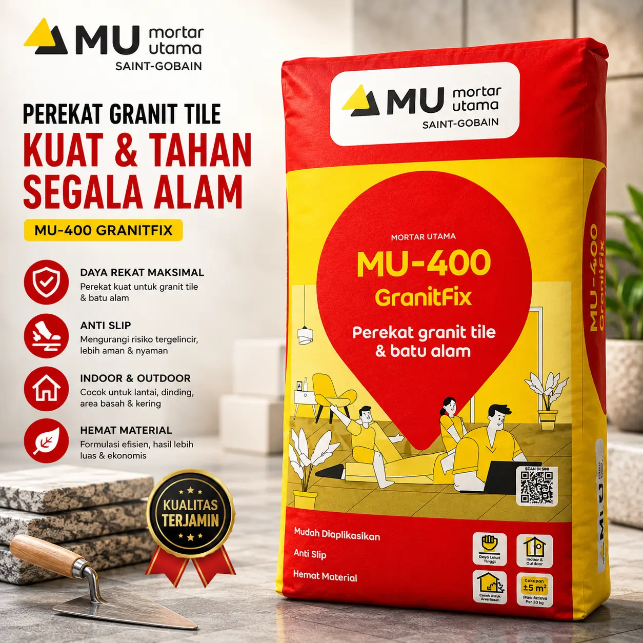 Mortar Utama -400 GranitFix