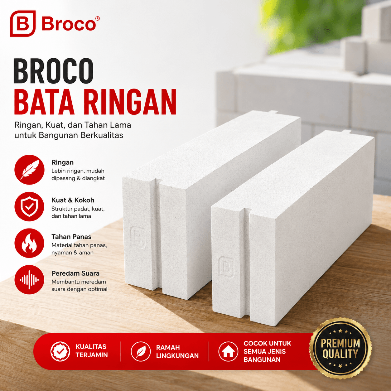 Bata Ringan Broco 