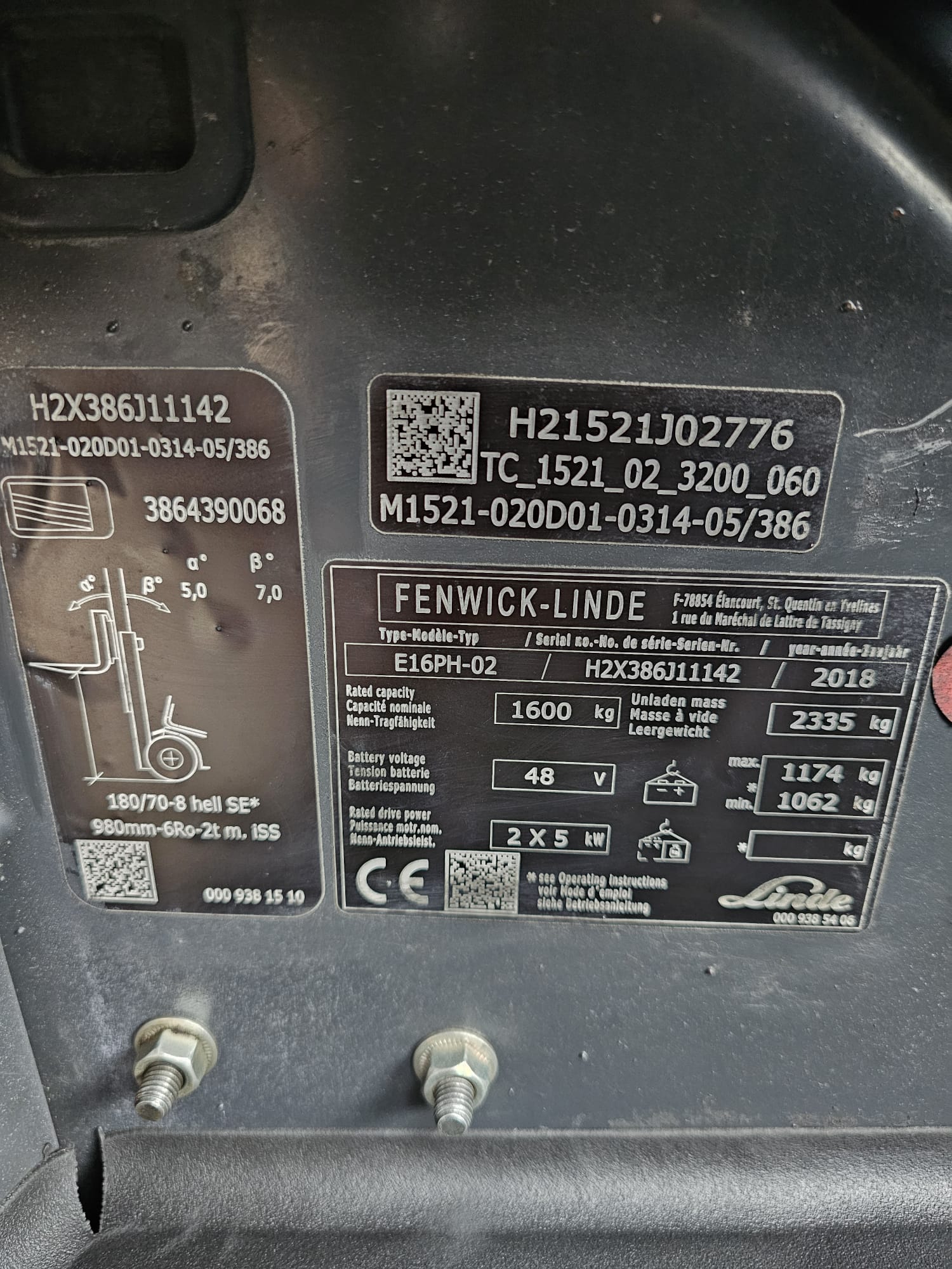 Linde E16 PH 2018