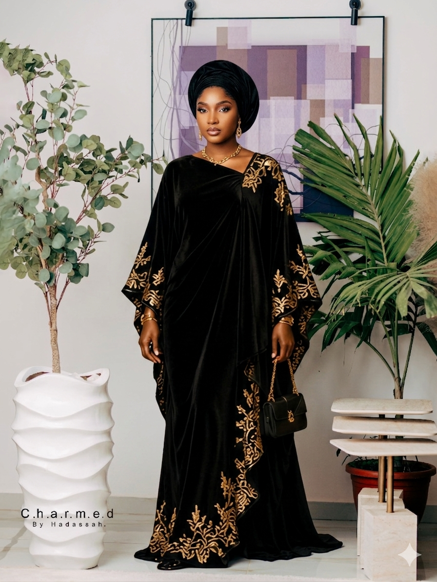 Velvet Noir Kaftan