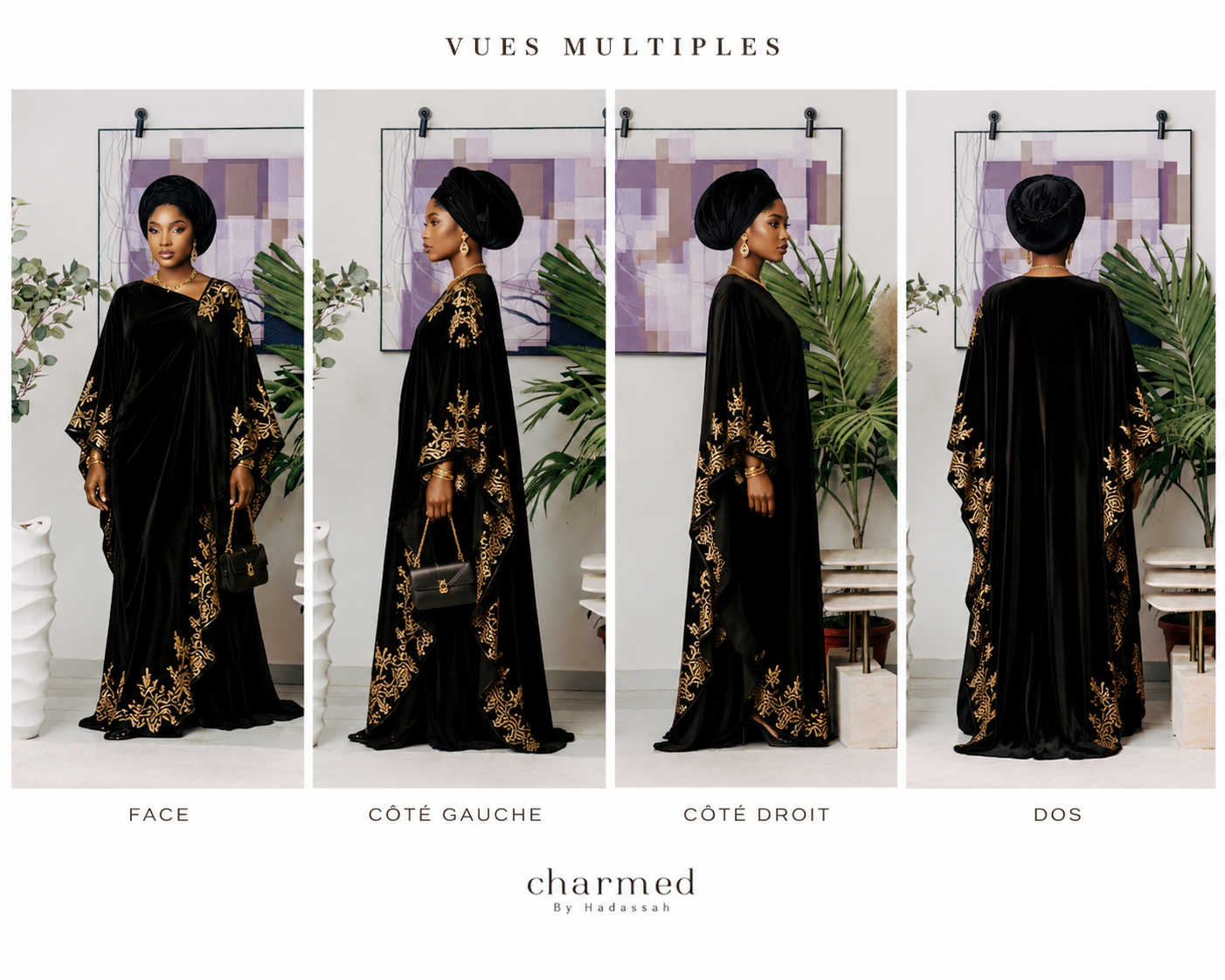 Velvet Noir Kaftan