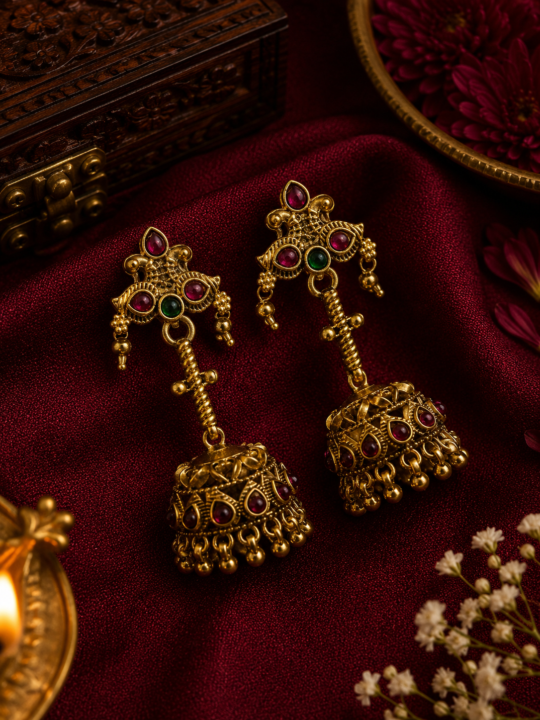Traditional Arrow Style Jhumka Earrings