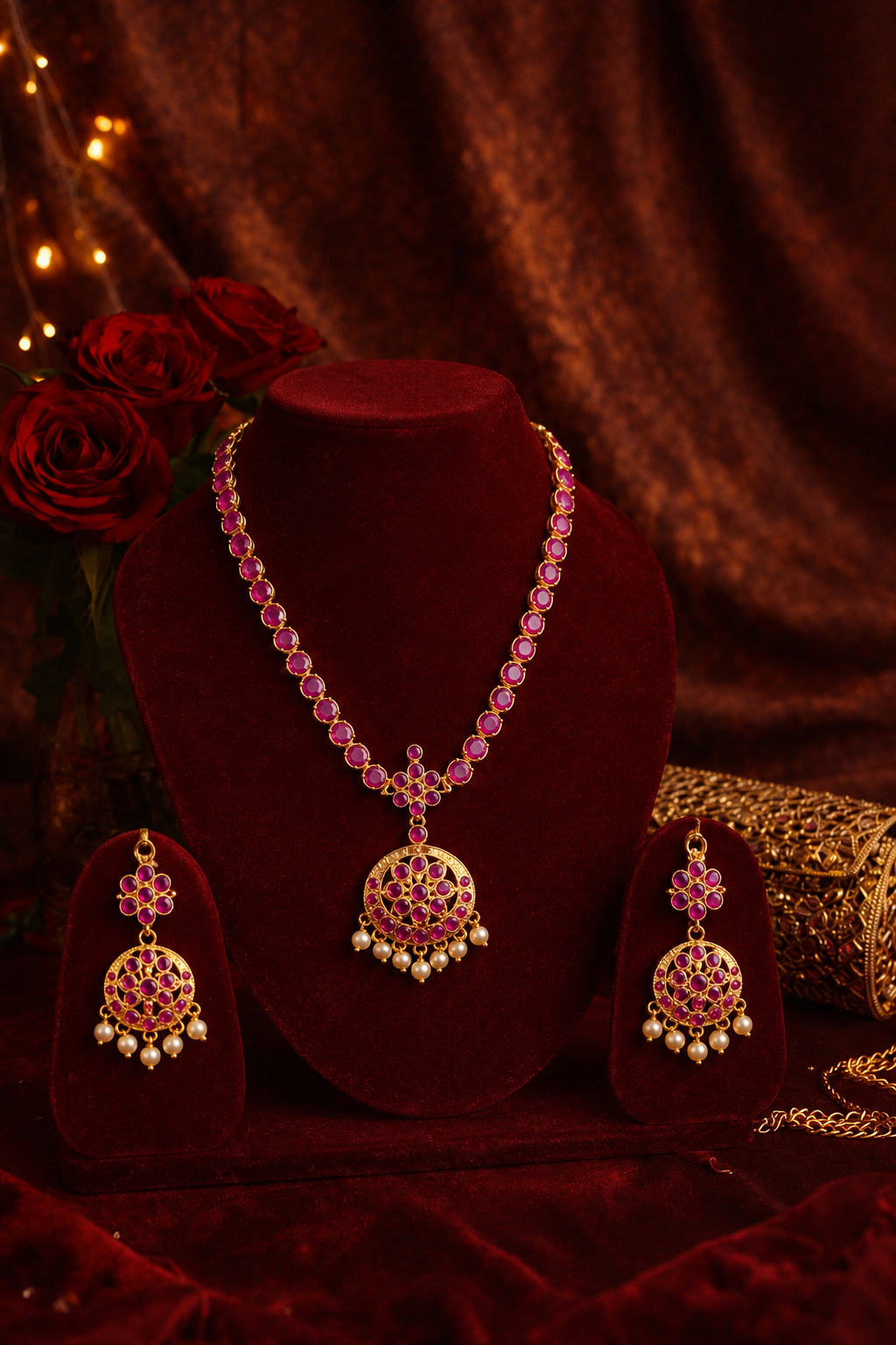 Traditional Kundan Necklace Set
