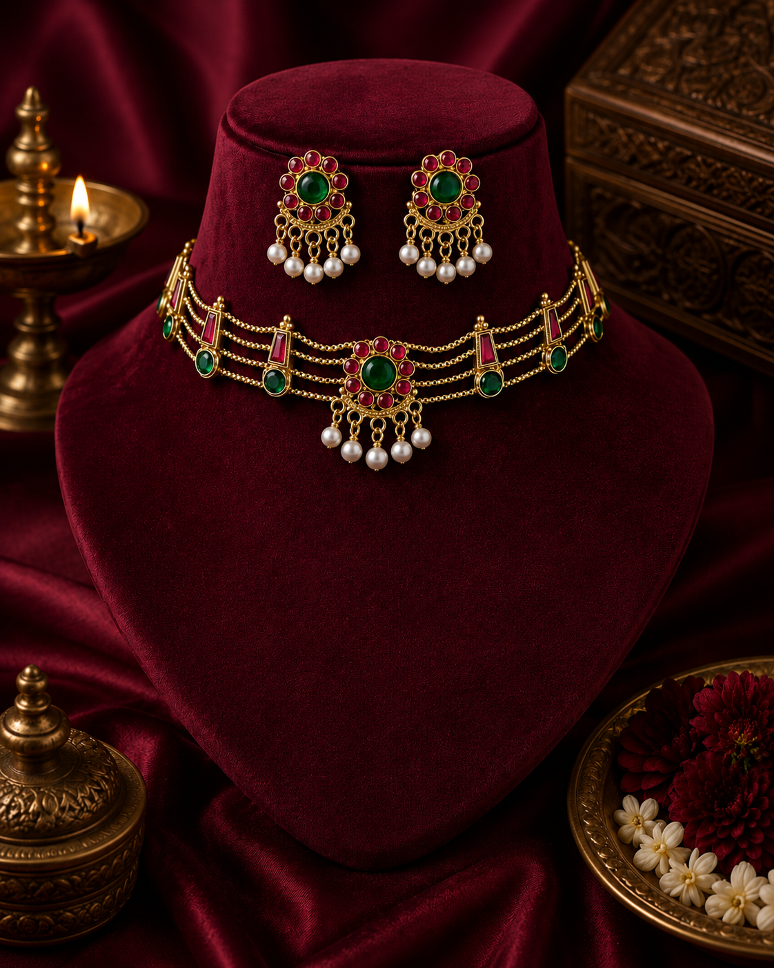 Traditional Enamel Choker Set