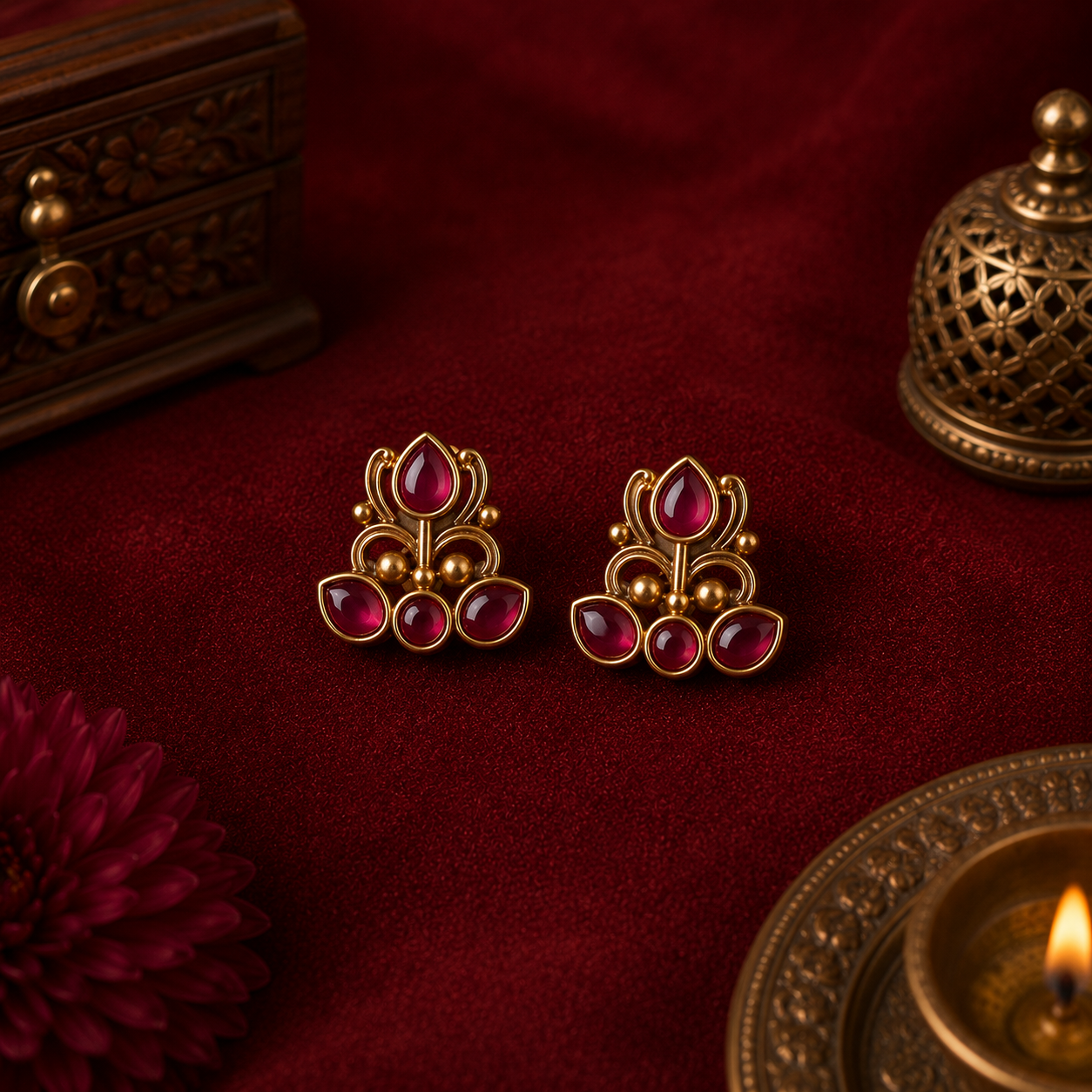 Traditional Gold-Plated Choker Necklace