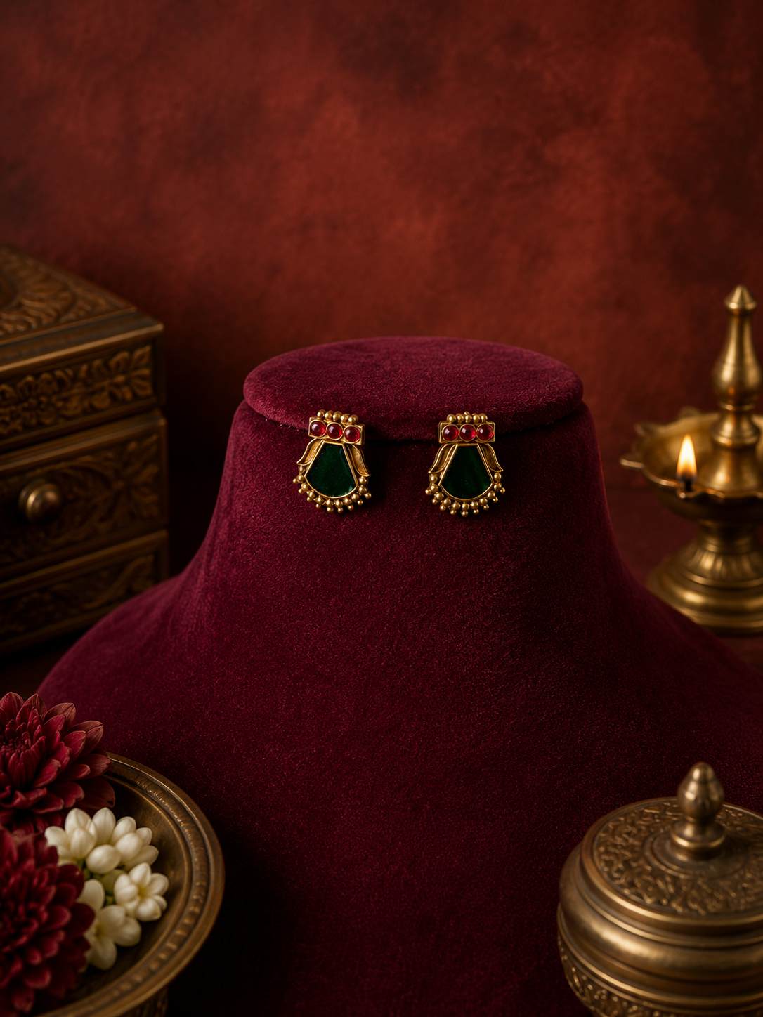 Traditional Palakka Necklace Set