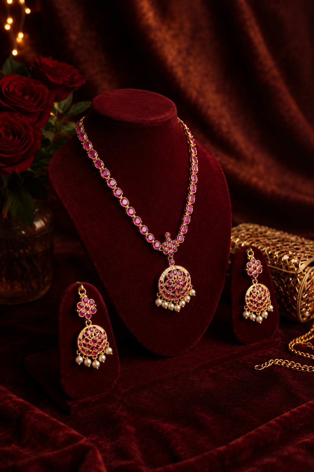 Traditional Kundan Necklace Set