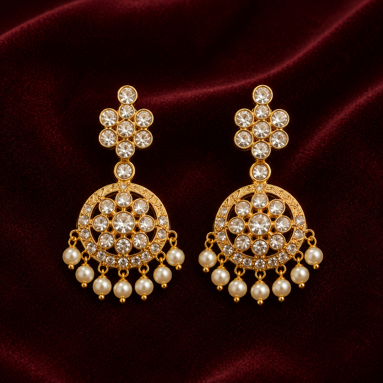 Gold Plated Traditional Stone Necklace